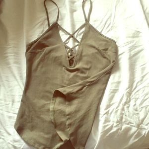 NWT Express cami with front criss cross